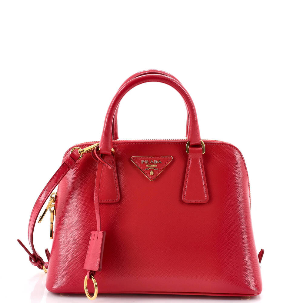 Prada Small Promenade Bag Vernice Saffiano Leather